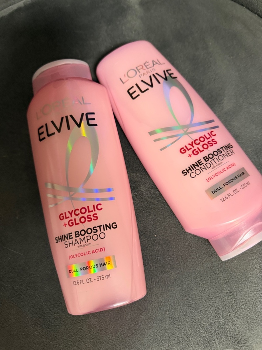 L'Oreal Elvive Glycolic + Gloss Shine Boosting Shampoo & Conditioner - Pink